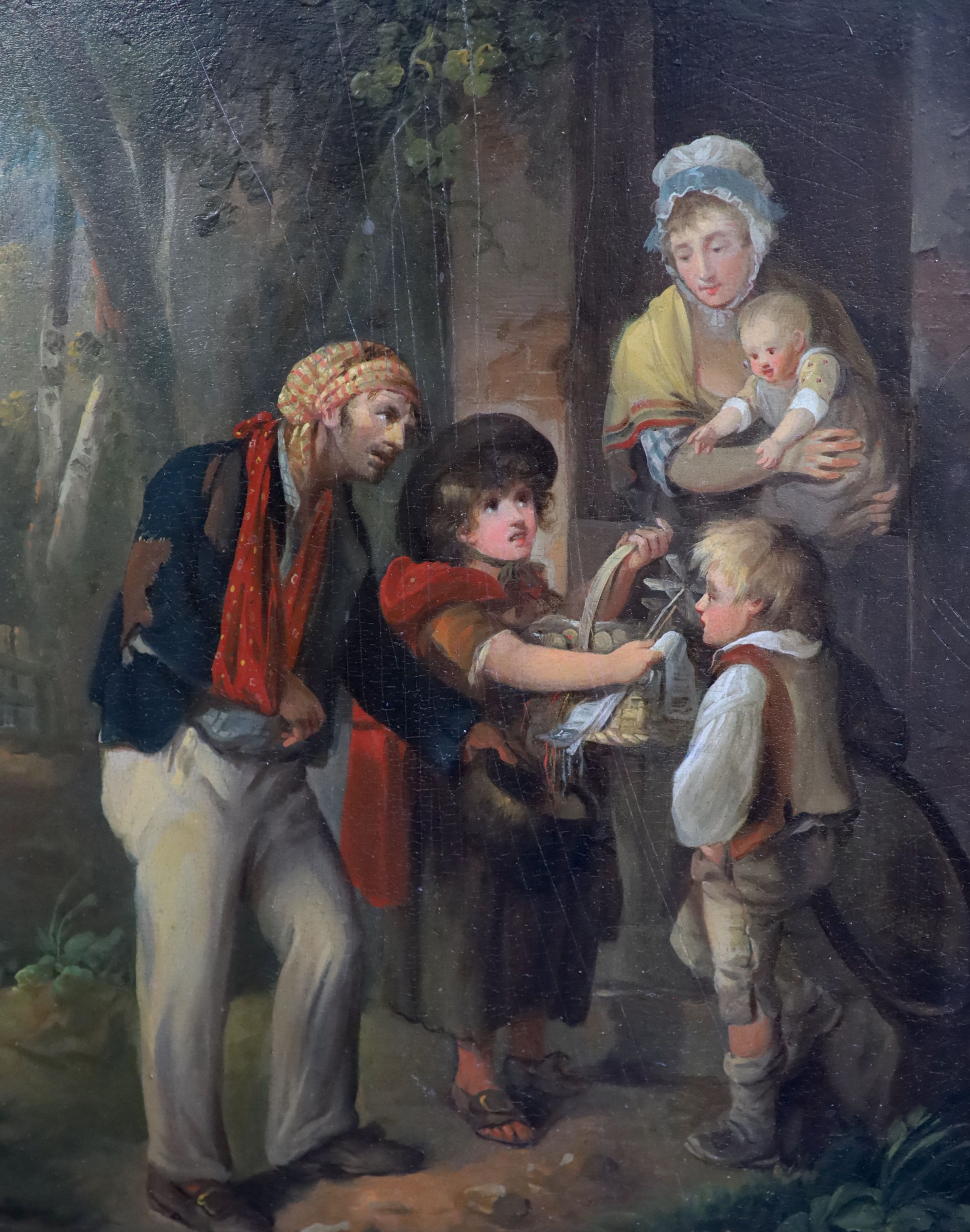 William Redmore Bigg (1755-1828), ‘The Sailor’s Child’, oil on panel, 30 x 24cm